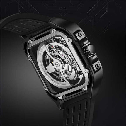 Mark Fairwhale ZEPHYROS - Skeleton Automatic Watch Silver