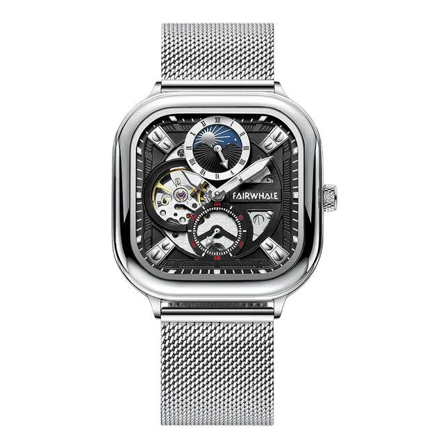 Mark Fairwhale FW-6290 ANERION - Men’s Moon Phase Automatic Watch - Celestial Timepiece