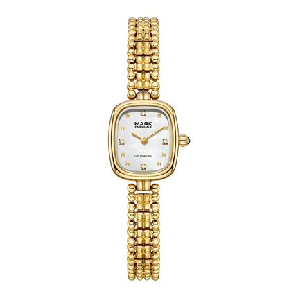 Mark Fairwhale Lady FW-3060 LUMEA - Women’s Luxury Gold Rectangle Watch