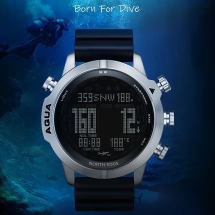 NORTH EDGE Tactical Aqua (Scuba Dive) Watch Black