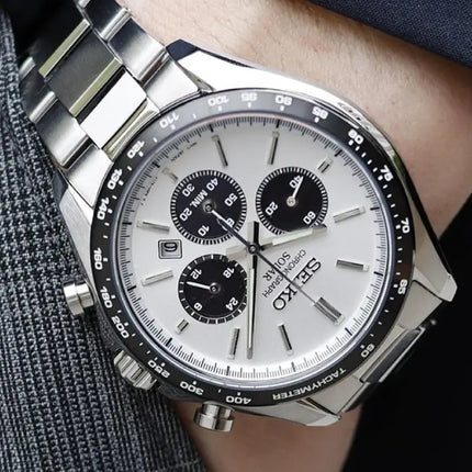 Seiko Selection Solar SBPY165 Chronograph "Panda" Men's Watch