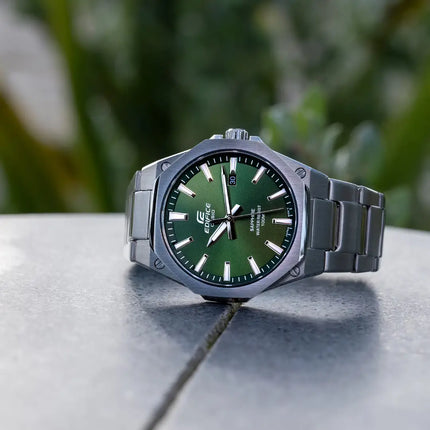 Casio Edifice Slim Series EFR-S108D-3AVUDF Green Dial 39.9mm Stainless Steel Men's Watch