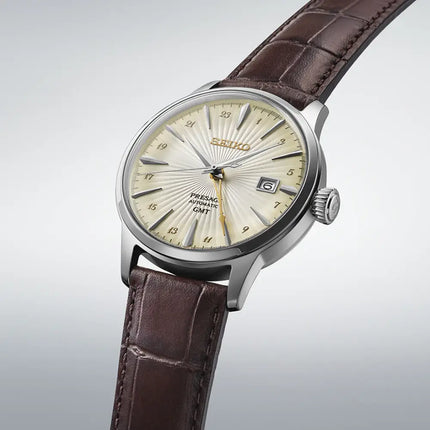 Seiko Presage SSK041J1 Cocktail Time Automatic GMT "Acacia" Men's Watch