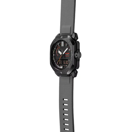 Casio Pro Trek Climber Line Bonfire PRW-6900BF-1 Black Textured Dial 44.8mm Resin Strap Men's Watch