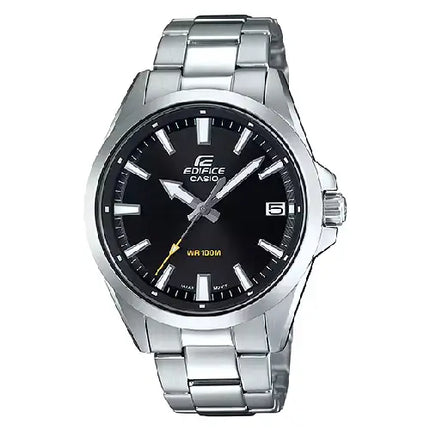 Casio Edifice EFV-100D-1A Analog Black Dial 42mm Stainless Steel Men's Watch