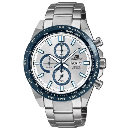 Casio Edifice EFR-574DE-7AV Chronograph Silver Dial 42.3mm Stainless Steel Men's Watch