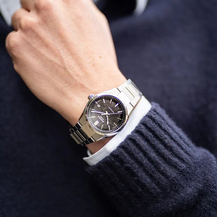 Casio Edifice Automatic EFK-110D-1A "Textured Electro" Men's Watch