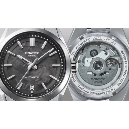 Casio Edifice Automatic EFK-100YCD-1A Forged Carbon Dial 39mm Stainless Steel Men's Watch