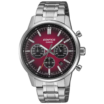 Casio Edifice EFR-575D-4A Purple-Black Gradient Dial 40.5mm Stainless Steel Men's Watch