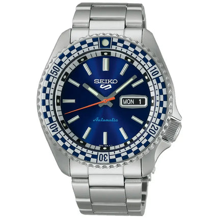 Seiko 5 Sports SRPK65K1 5KX Checker Flag Rally Men's Watch