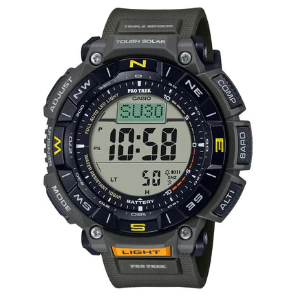Casio Pro Trek Climber Line PRG-340-3DR Grey Dial Biomass Plastic Strap Men's Watch