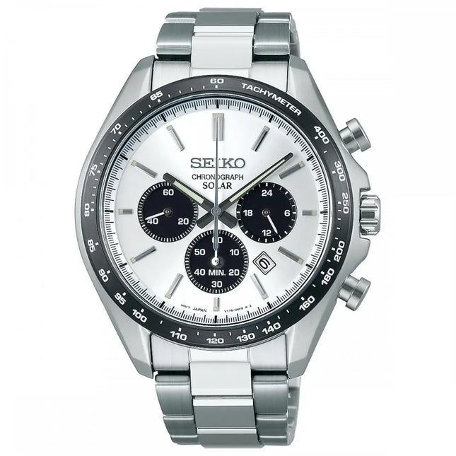 Seiko Selection Solar SBPY165 Chronograph "Panda" Men's Watch