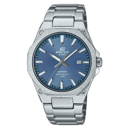 Casio Edifice Slim EFR-S108D-2AVUDF Analog Blue Dial 39.9mm Stainless Steel Men's Watch