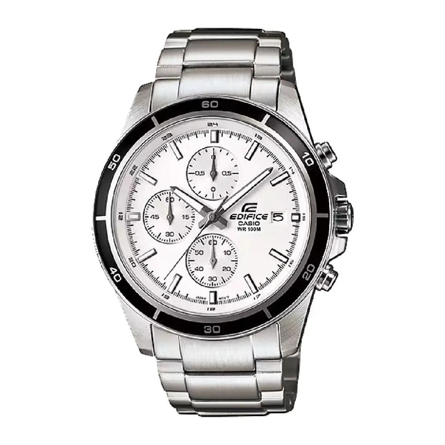 Casio  Edifice Chronograph EFR-526D-7AVUDF White Dial 43mm  Stainless Steel Men's Watch