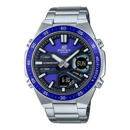 Casio Edifice Analog-Digital EFV-C110D-2AVDF Blue Dial 46.9mm Stainless Steel Men's Watch