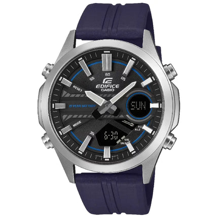 Casio Edifice EFV-C120P-1A2 Black Dial 45mm Resin Strap Men's Watch