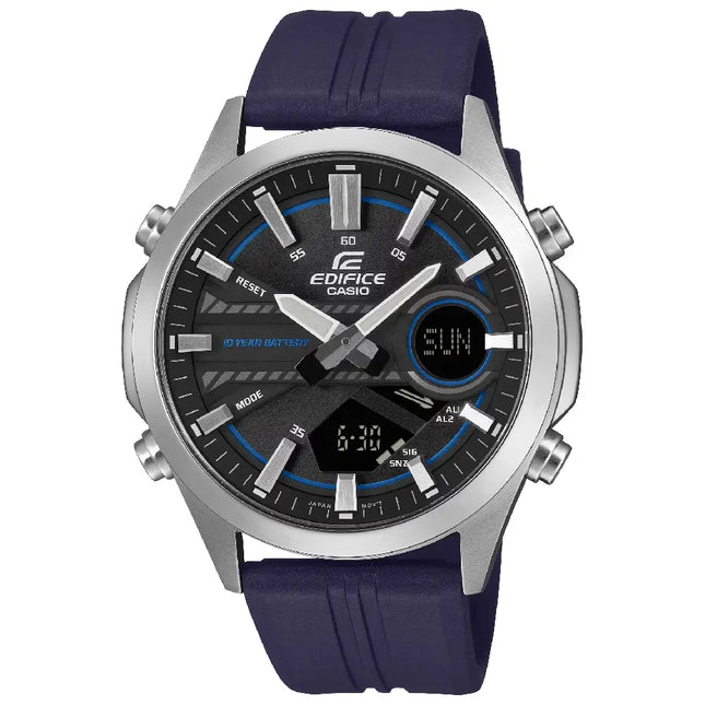 Casio Edifice EFV-C120P-1A2 Black Dial 45mm Resin Strap Men's Watch