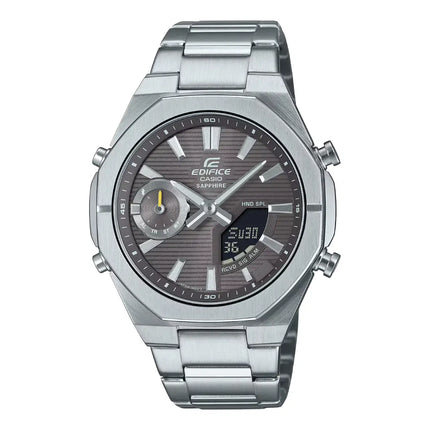 Casio Edifice Analog-Digital  ECB-S10D-8ADF Bluetooth Grey Dial Stainless Steel Men's Watch