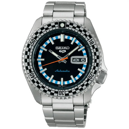 Seiko 5 Sports SRPK67K1 5KX Checker Flag Rally Men's Watch