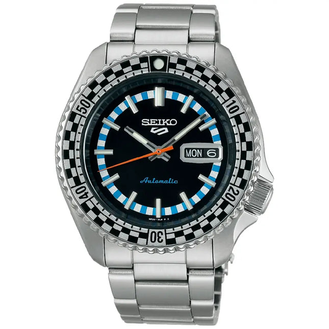 Seiko 5 Sports SRPK67K1 5KX Checker Flag Rally Men's Watch