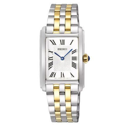 Seiko Essentials SWR087P1 (Seiko Tank) Two-Tone Women's Watch