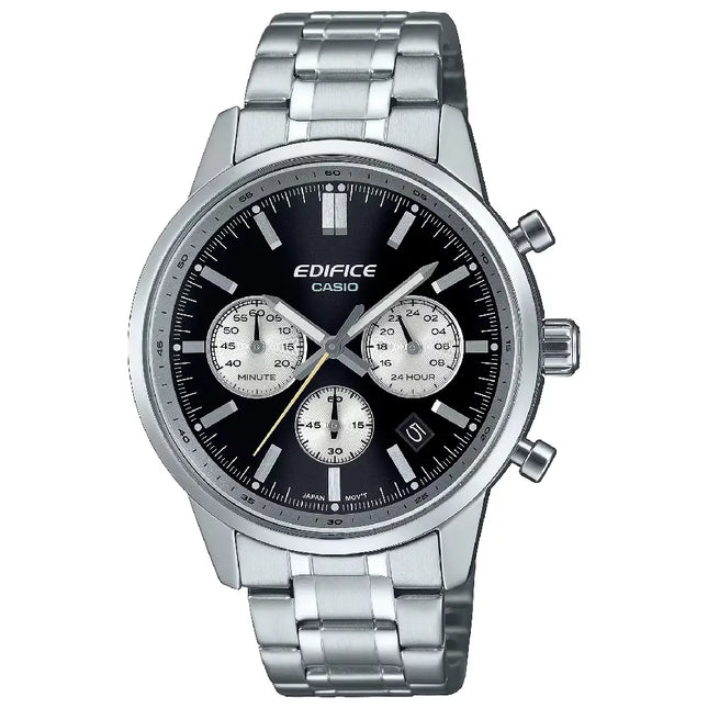 Casio Edifice EFR-575D-1A Chronograph Black Dial 40.5mm Stainless Steel Men's Watch