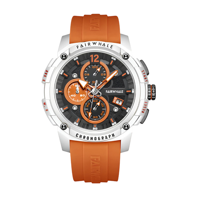 Mark Fairwhale FW-4360 REFUSIO - Men’s Sport Chronograph Watch with Silicone Strap