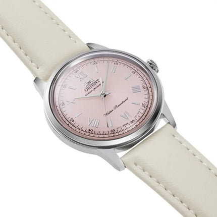 ORIENT Bambino Classic Solar 38mm Watch Pale Pink RA-WK0005P10B