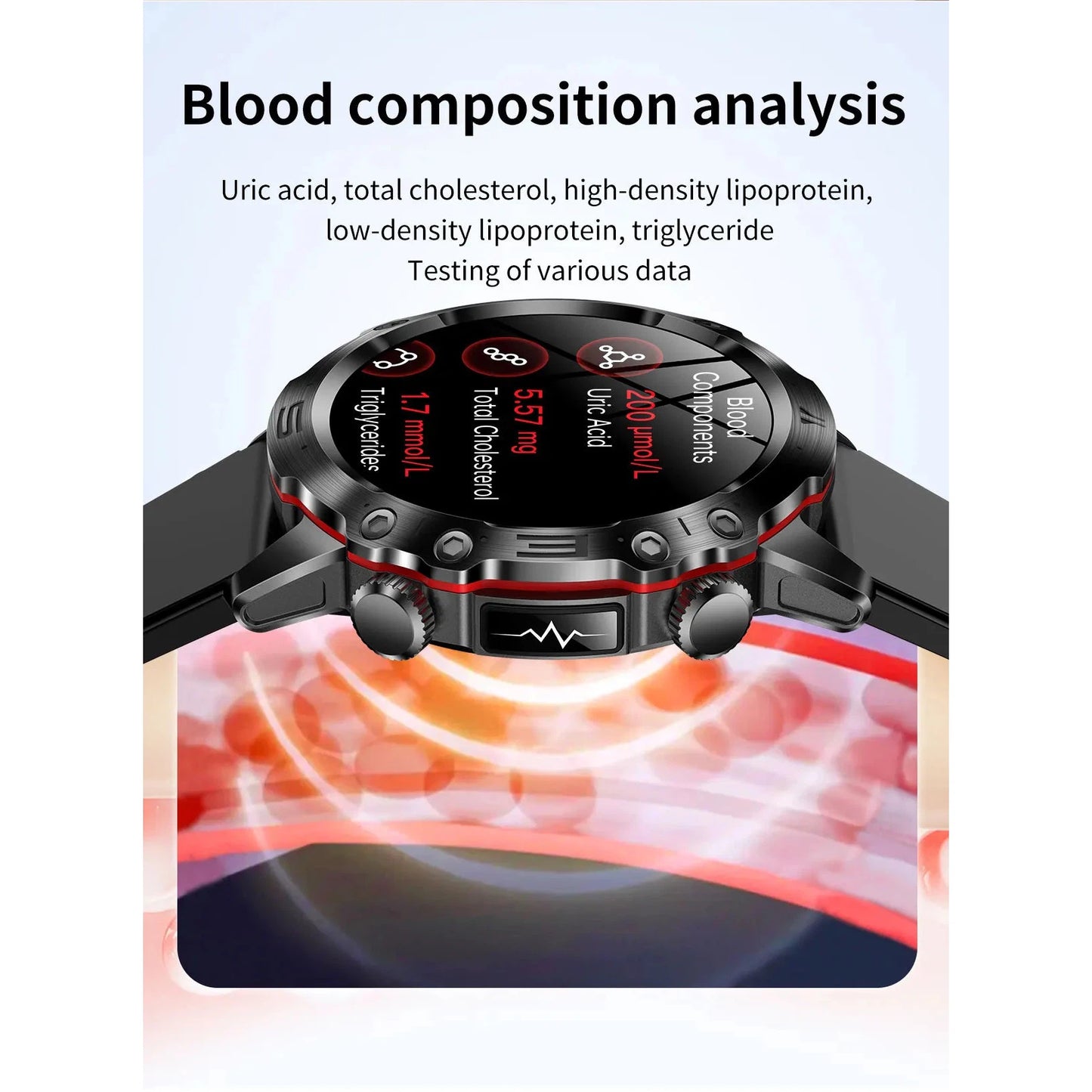 NORTH EDGE Health Elite Glucose Heart Smart Watch