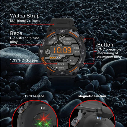 NORTH EDGE Tactical Battalion GPS Smart Watch