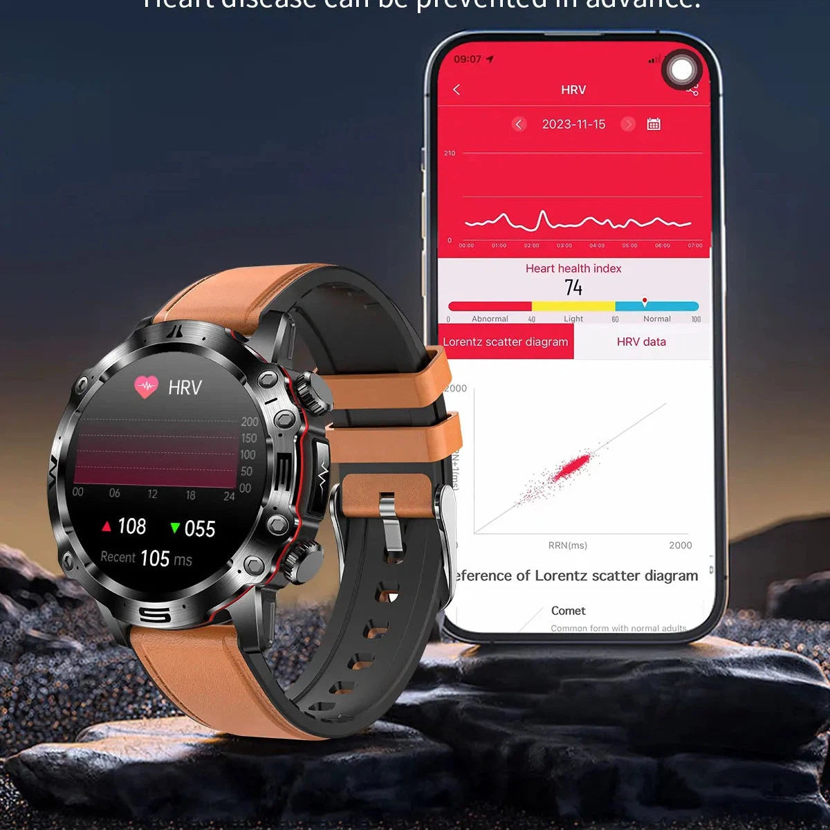 NORTH EDGE Health Elite Glucose Heart Smart Watch