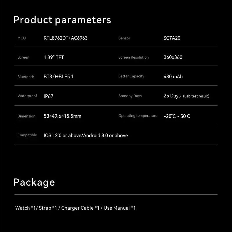 NORTH EDGE Tactical Battalion GPS Smart Watch