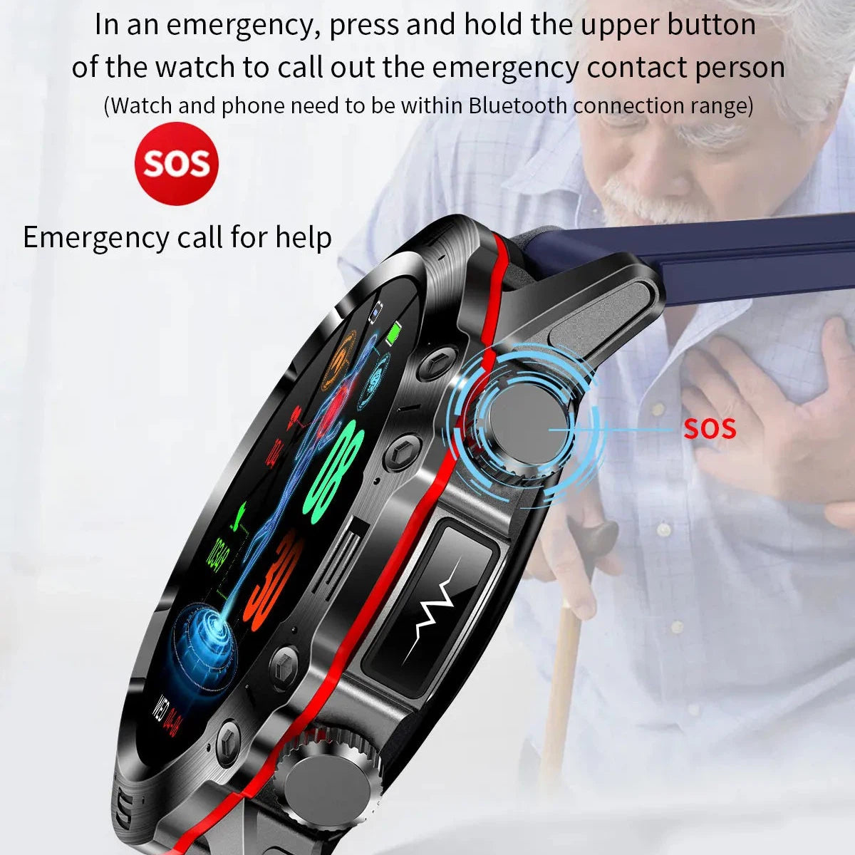 NORTH EDGE Health Elite Glucose Heart Smart Watch