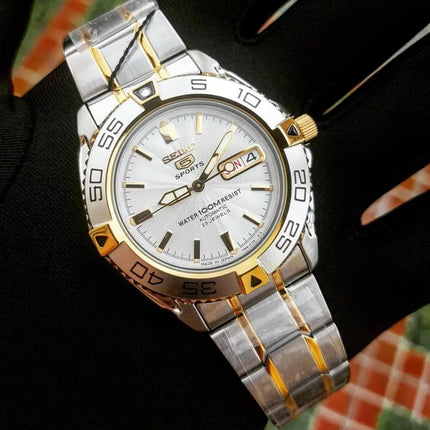 SEIKO 5 Sports Automatic 39mm Men's Watch Two Tone