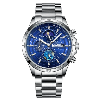 Mark Fairwhale FW-5022 VELTRONIX - Men’s Luxury Chronograph Watch with Stainless Steel Strap
