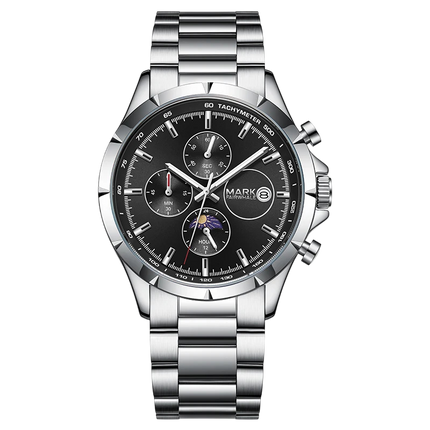 Mark Fairwhale FW-5065 OBSIDRON - Men’s Quartz Chronograph Moon Phase Watch
