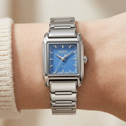 MARK FAIRWHALE Lady FW-3001 Fashion Quartz Watch - Elegant Blue Dial