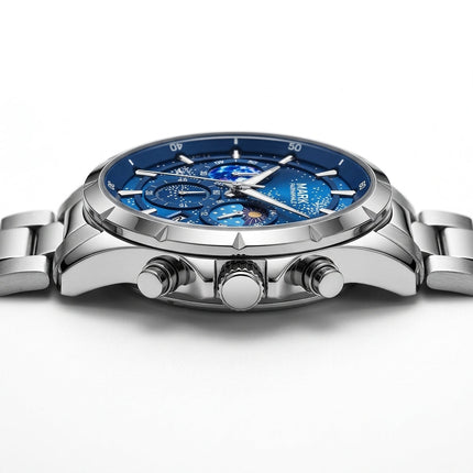 Mark Fairwhale FW-5870 ASTRIX – Men's Starry Sky Chronograph Watch - Celestial Design