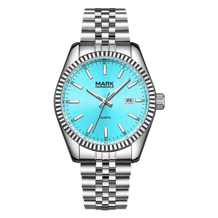 Mark Fairwhale FW-5017 VELUXOR – Men’s Luxury Quartz Watch with Auto Date & Stainless Steel Case
