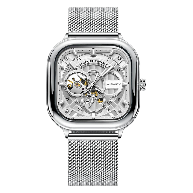 Mark Fairwhale FW-6014 STEELVOR - Men’s Automatic Mechanical Stainless Steel Watch