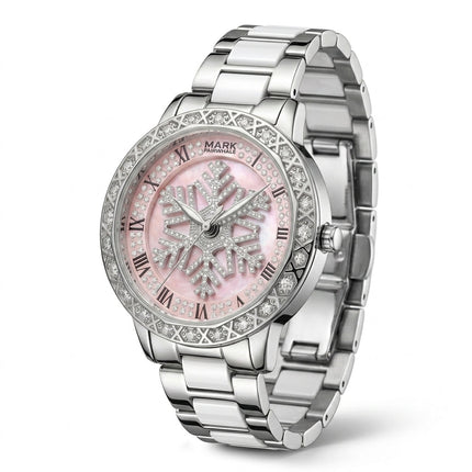 MARK FAIRWHALE Lady FW-3890 Snowflake Ladies Quartz Watch - Diamond Bezel