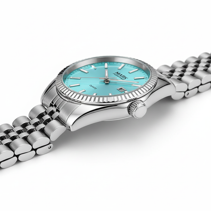 Mark Fairwhale FW-5017 VELUXOR – Men’s Luxury Quartz Watch with Auto Date & Stainless Steel Case