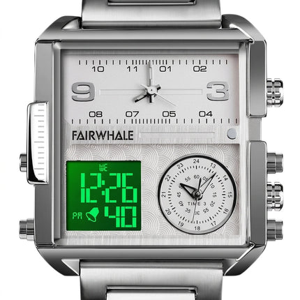 Mark Fairwhale FW-4270 RECTVOR - Men’s Rectangular Chronograph Quartz Watch - Chronograph Quartz Watch