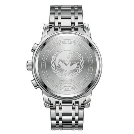 Mark Fairwhale 5180 TRINOMA – Men’s Stainless Steel Business Quartz Watch