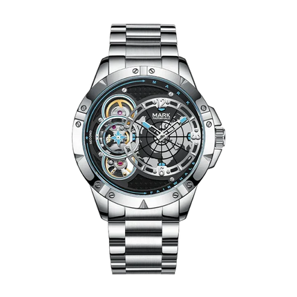 Mark Fairwhale FW-6005 ORBIMAR - Men’s Skeleton Automatic World Map Watch