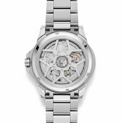 Mark Fairwhale FW-6800 AURENX - Men’s Semi-Skeleton Automatic Stainless Steel Watch