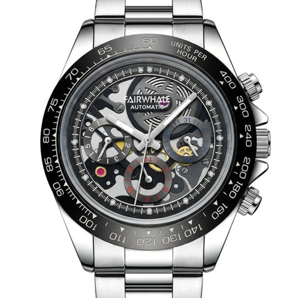 Mark Fairwhale FW-6970 STEELVOR - Men’s Stainless Steel Skeleton Automatic Watch