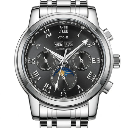 Mark Fairwhale FW-6018 LUNEVAR - Men’s Automatic Moon Phase Elegance Watch