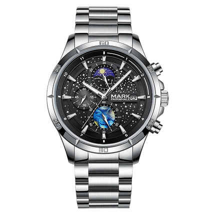 Mark Fairwhale FW-5022 VELTRONIX - Men’s Luxury Chronograph Watch with Stainless Steel Strap
