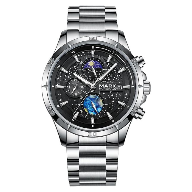 Mark Fairwhale FW-5022 VELTRONIX - Men’s Luxury Chronograph Watch with Stainless Steel Strap